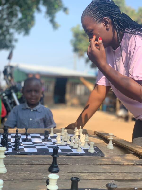 Chess circle during a community session